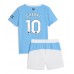 Manchester City Rayan Cherki #10 Hjemmedraktsett Barn 2025-26 Korte ermer (+ Korte bukser)